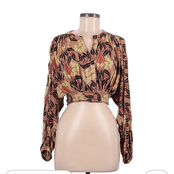 Haute Hippie Tops - Haute Hippie Multicolor Floral Blouse